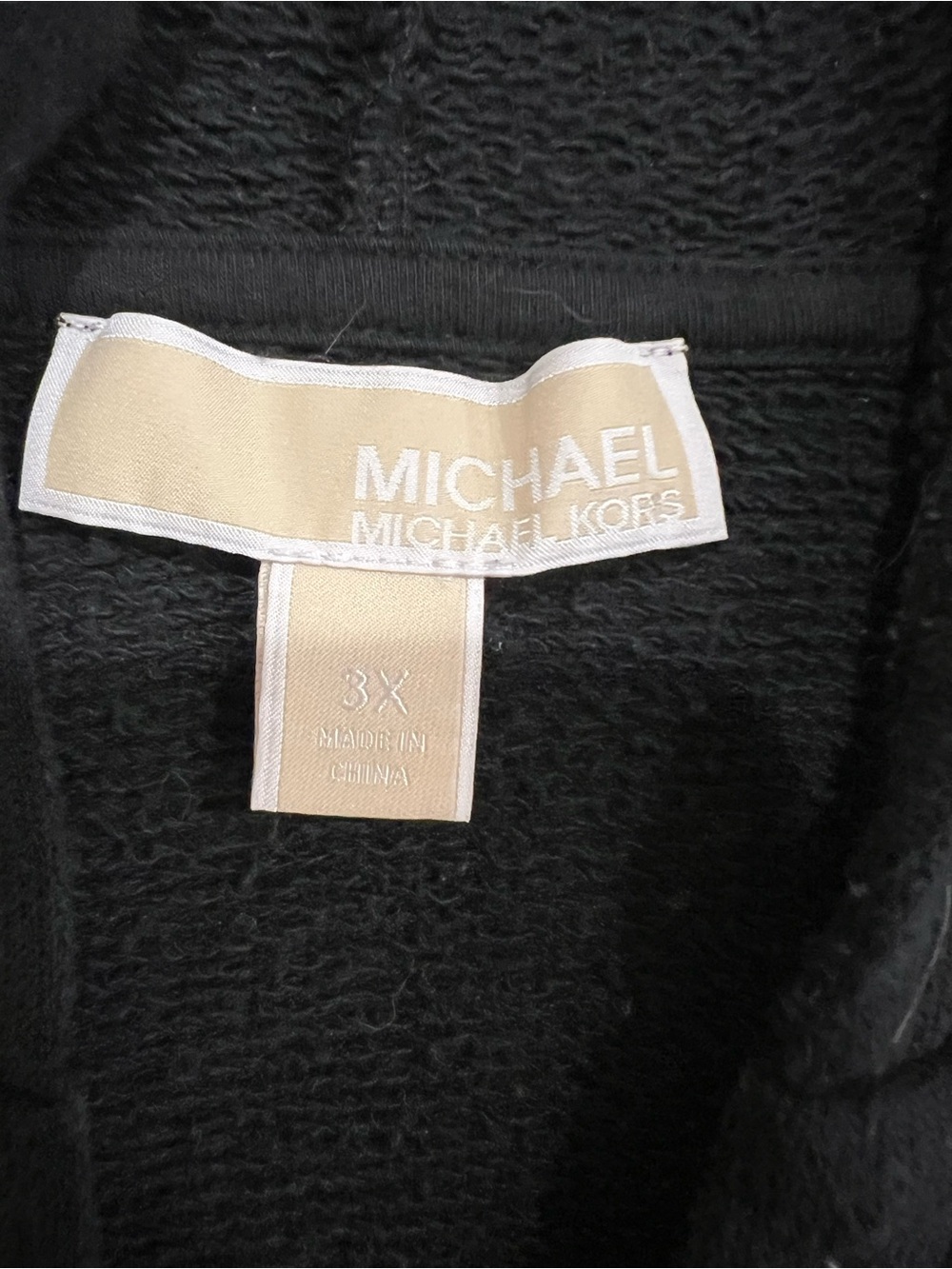 MICHAEL Michael Kors Black Lace-Up Hooded Sweatshirt - Picture 6 of 6